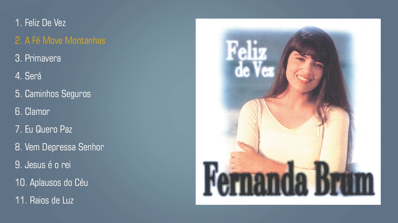 Cd Fernanda Brum - Feliz De Vez - Play-back em Promoção na Americanas